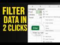 👉 Filter Excel Data in 2 Clicks! (Save Time Instantly) ⚡