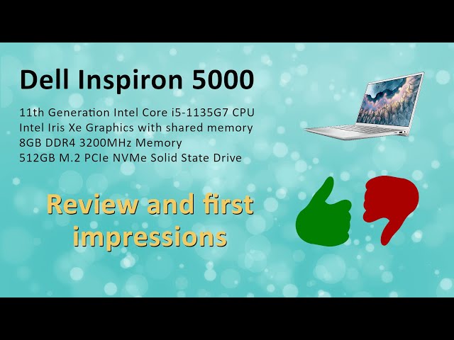 Dell Inspiron 5502 full review and first impressions