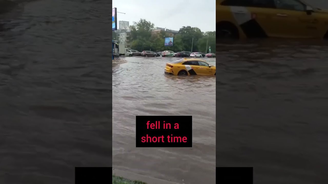 Flooding In Moscow Shorts Russia Flood