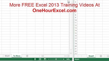 The Ultimate Excel 2013 Training: How To Move Worksheets Between Workbooks