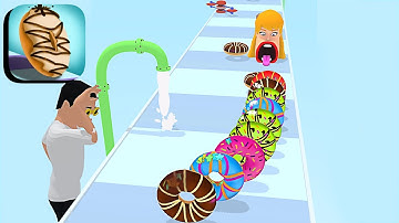 DONUTS STACK 3D GAMEPLAY | ALL LEVELS 7-8