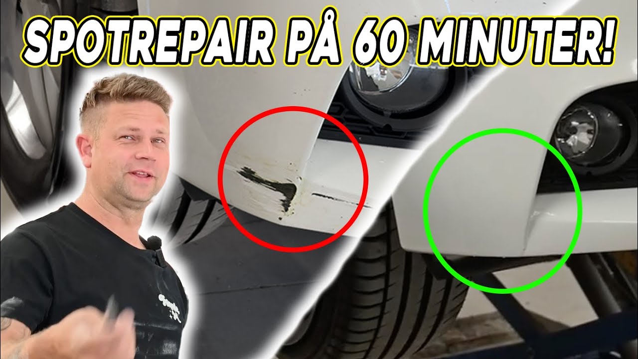 SNABB SPOTREPAIR PÅ 1H #Lackskola #ecg