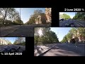New Park Lane cycle lane: Before and after