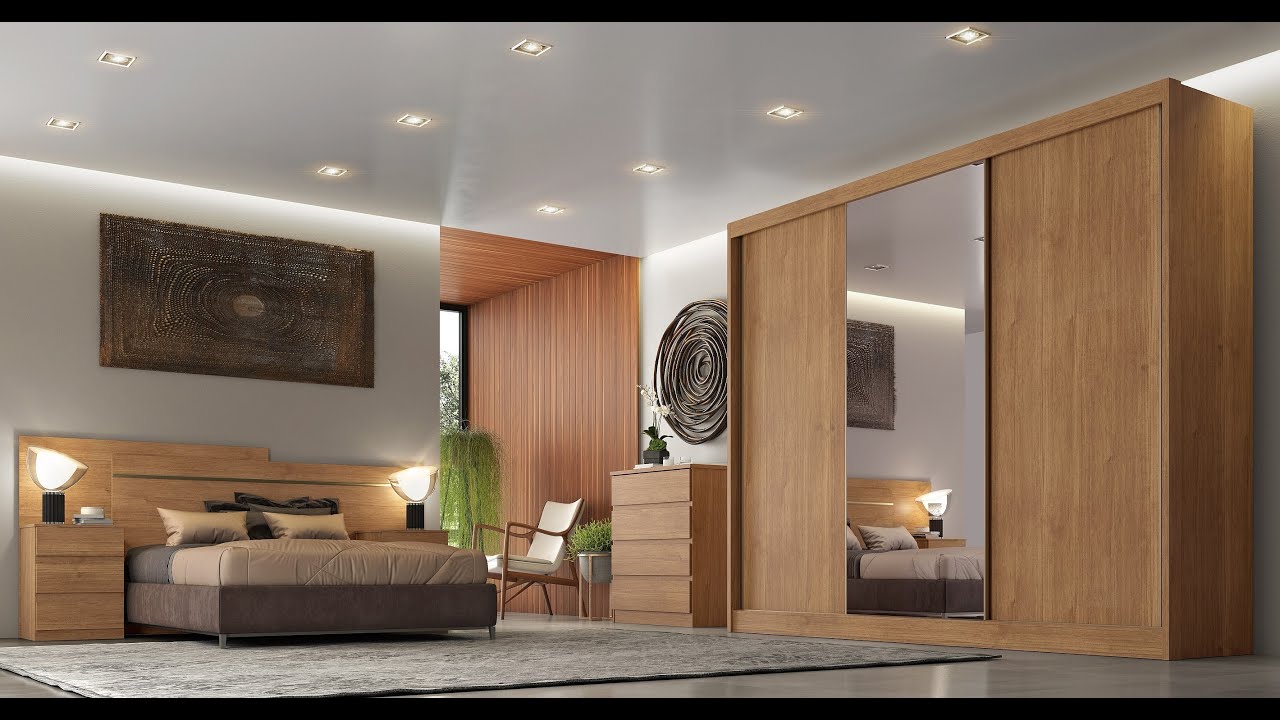 Roupeiro Casal Diamond Plus Cumaru/Fendi Fosco 3 Portas 6 Gavetas