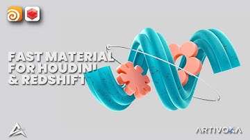 Houdini Tool | FAST MATERIAL FOR REDSHIFT – One-Click Material Setup