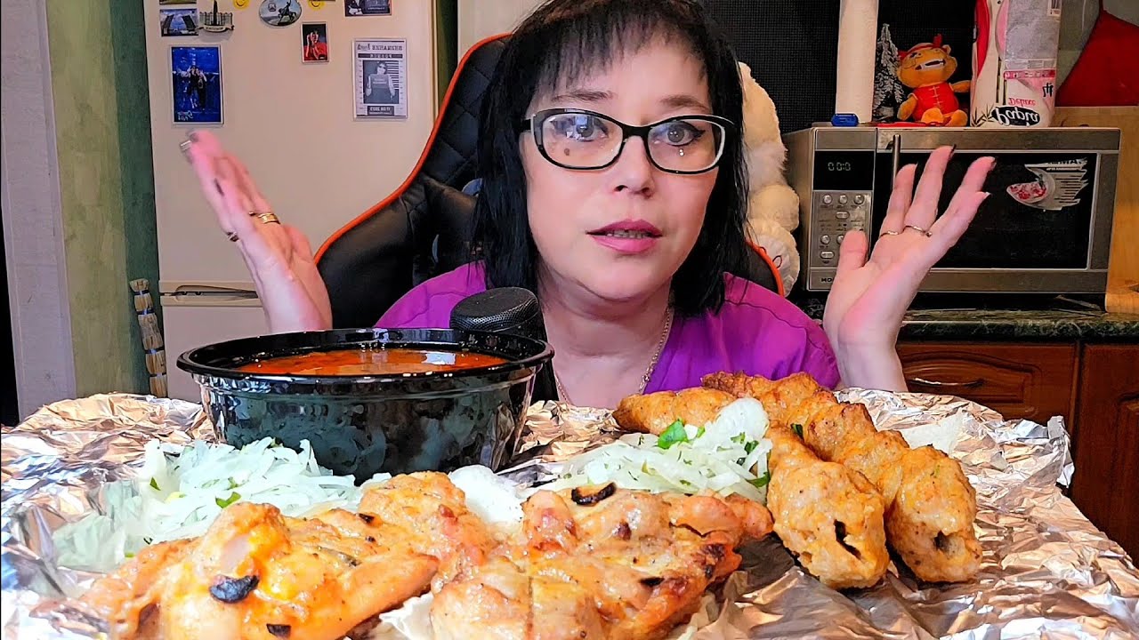 Мукбанг | Шашлыки, Люля Кебаб, Шурпа | Обжор Асмр