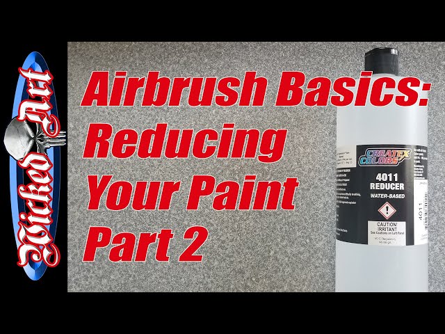 TO HELP FLOW Airbrush Tips - How to make your own airbrush paint reducer,  thinner 1/2 water, 1/2 Windex 2 drops …