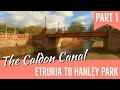 The Caldon Canal Towpath Walk - Part 1 Etruria to Hanley Park