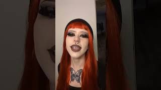 Ultimate Lite Goth Style With Red Hair. Ft Uniwigs