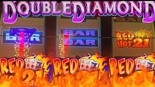 Red Hot 21 on Double Diamond Old School 3 Reel Slot
