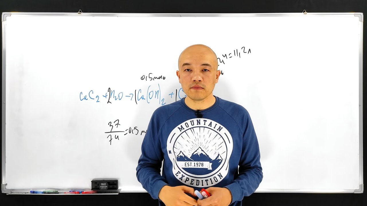 Сколько литров газа (н.у.) образуется при гидролизе карбида кальция ...