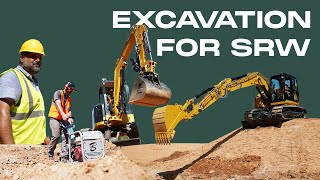 How to excavate for a Segmental Retaining Wall