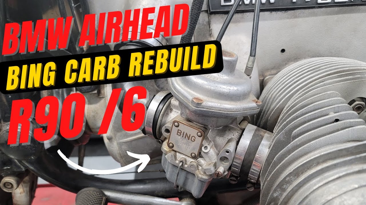 BMW Airhead R90 /6 Bing 32mm Carb Carburetor Rebuild How To - YouTube