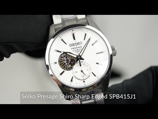 SHARP - さっち Seiko Presage Shiro Sharp Edged SPB415J1 - YouTube