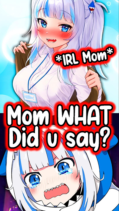 Gura's IRL Mom Embarrassed Gura Live On Stream #hololiveenglish #hololive #vtuber