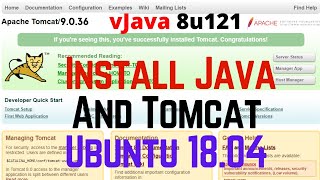 How To Install Java 8u121 And Tomcat 9.0.36 Into Ubuntu 18.04