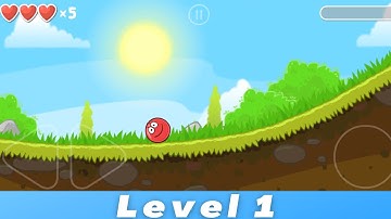 Red ball 4 level 1 | walkthrough part 1 green hill