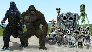GODZILLA X KONG VS ALL ZOONOMALY MONSTERS in Garry's Mod