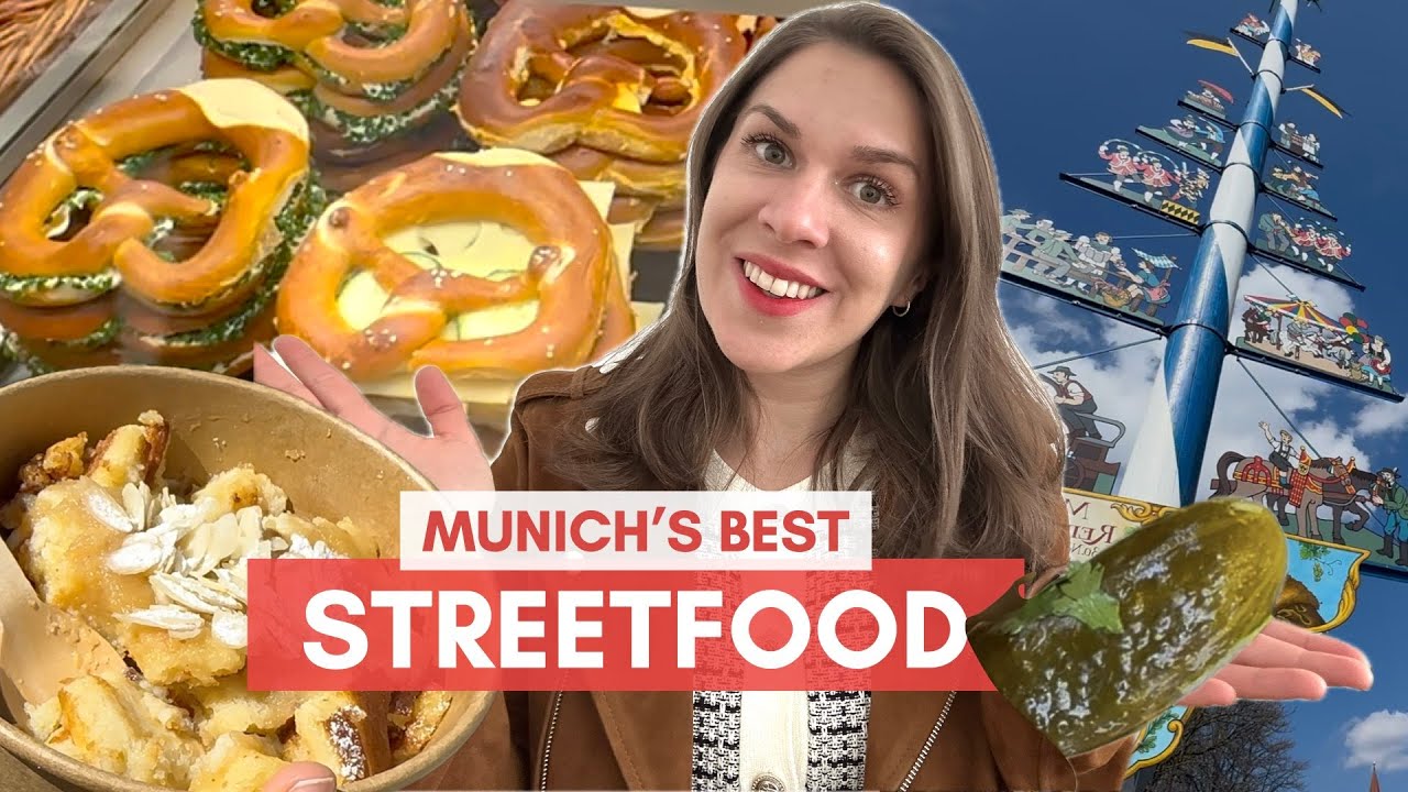 Munich's BEST STREETFOOD 😍| Guide on what to eat for sightseeing #germanfood