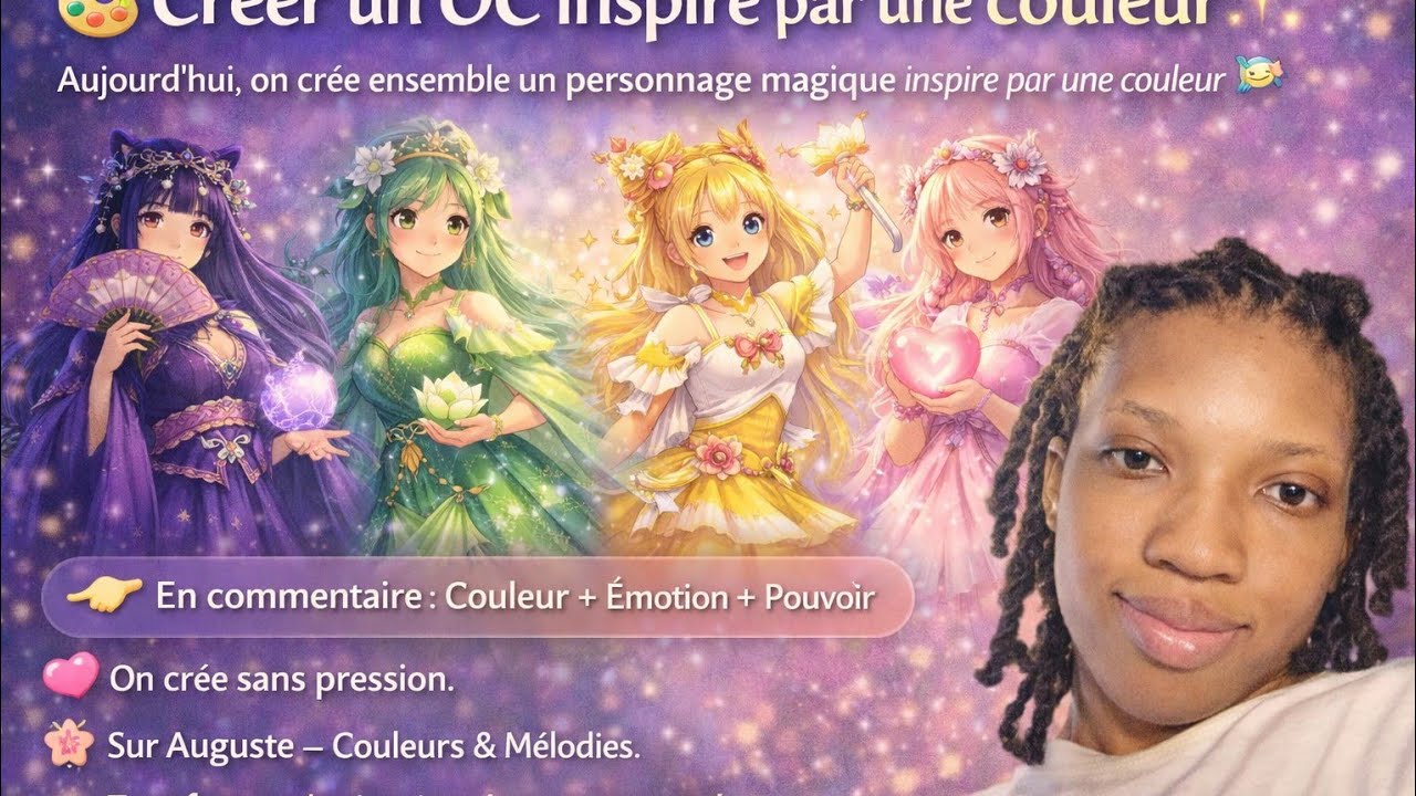 Créer un OC inspiré par une couleur 🎨🌟