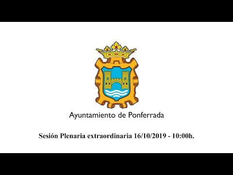 Sesión Plenaria extraordinaria 16/10/2019