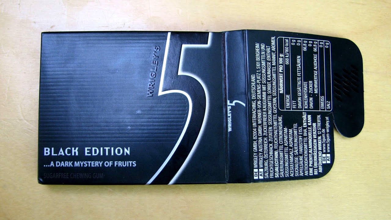 Wrigley's 5 Gum - Black Edition 