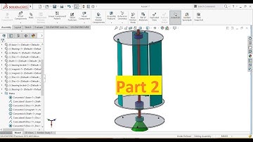 SolidWorks Tutorial: Magnetic Levitation Vertical Axis Wind Turbine Design and Assembly 2/2
