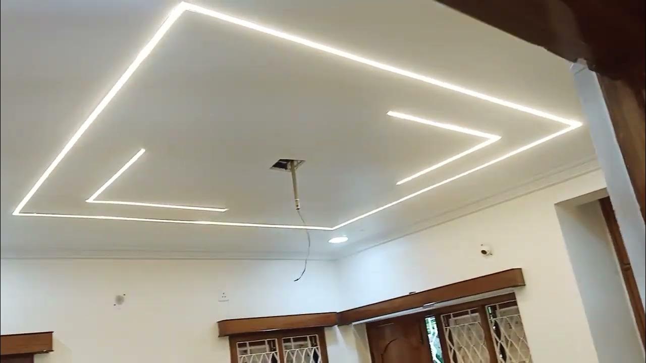 profile-light-cutting-in-gypsum-ceiling-design-youtube