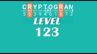 Cryptogram Level 123 Answers ✅ | Go Answer