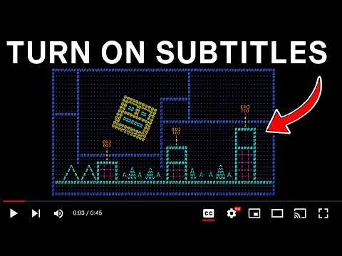 I Made a FULL Geometry Dash Level Out of Subtitles