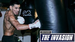 THE INVASION! DIEGO PACHECO SMASHES PADS, bags in UK • Workout video • vs Jack Cullen