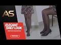 ELEGANT DAILY LOOK highheel &amp;pantyhose エレガントな日常コーデ ハイヒール＆パンスト 우아한 데일리 룩 하이힐＆팬티스타킹