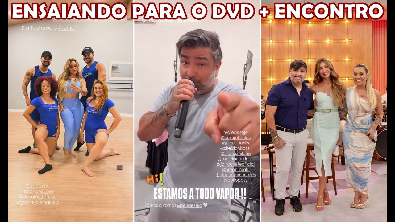 Alessandro Costa e Yara Tchê ensaiando pro DVD + Participando do Encontro | Central dos Desejeiros