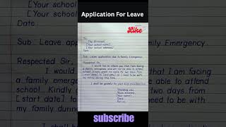 Application For Leave