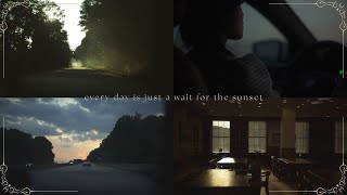Waiting for sunset // cinematic vlog // dark academia