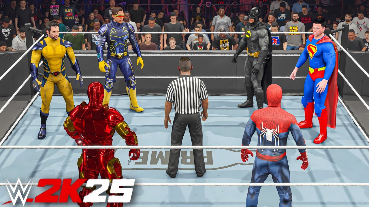 Avengers Vs DC Heroes Vs X-Men Tag Team Elimination Match - WWE 2K25