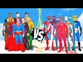 Team Superman VS Team Spiderman - EPIC BATTLE