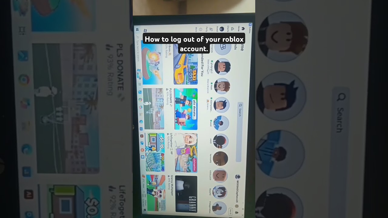 How to log out of your Roblox account?.