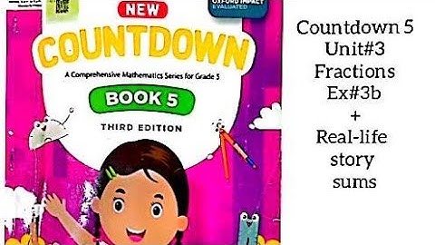 Oxford countdown book class5 unit3 Ex3b Q#5to10 + real life story sums solution #@studycorner373