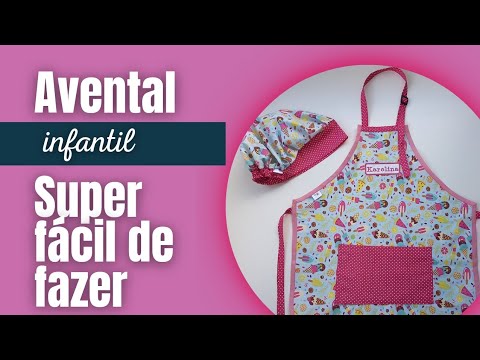 Avental infantil - PASSO A PASSO / super fácil