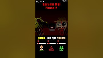 HP Bar Simon Mr.Fun Tunner in MSI Mods | Different Mods #sprunki #incredibox