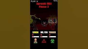 HP Bar Simon Mr.Fun Tunner in MSI Mods | Different Mods #sprunki #incredibox