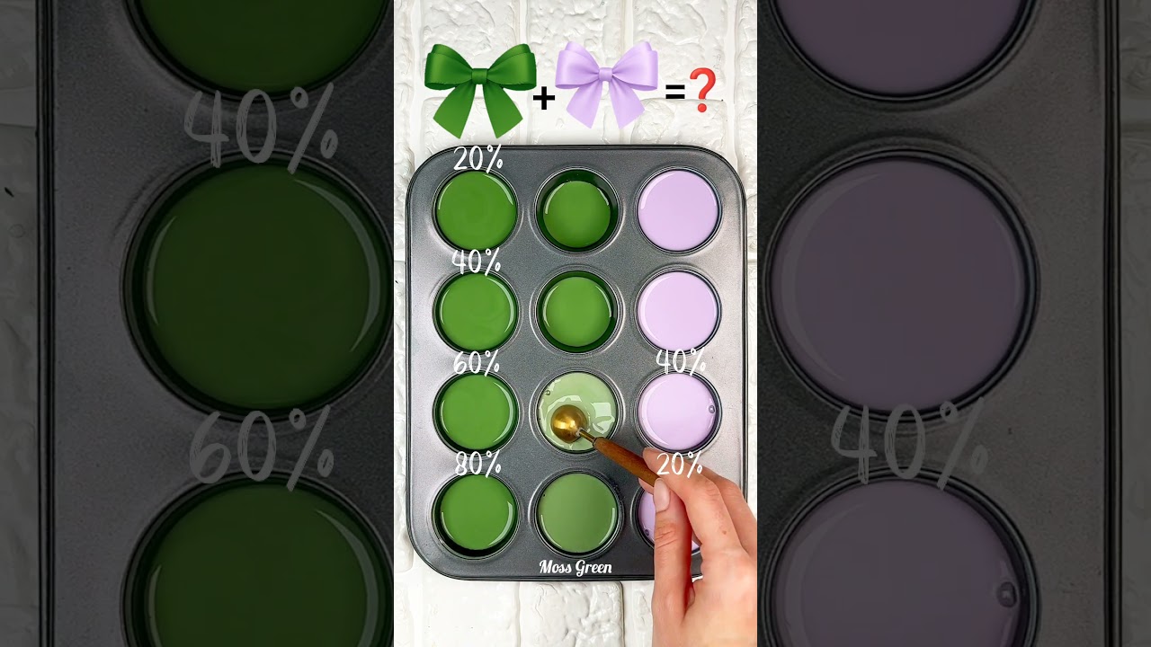 “Forest Lavender Palette 🌿💜 | 4 Stunning Color Mix Ideas” 