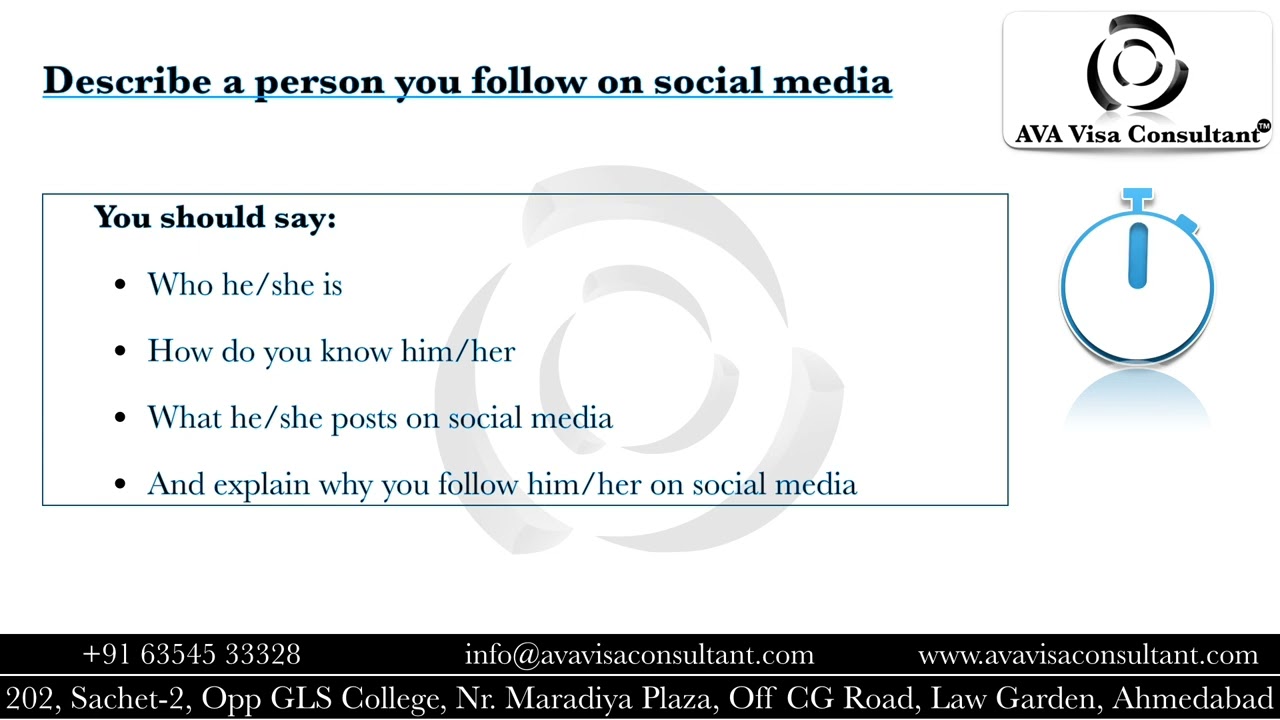IELTS Cue Card - Describe a person you follow on social media