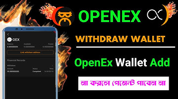 Satoshi OpenEx Update Final Wallet Address Setup | OpenEx WITHDRAW WALLET OpenEx