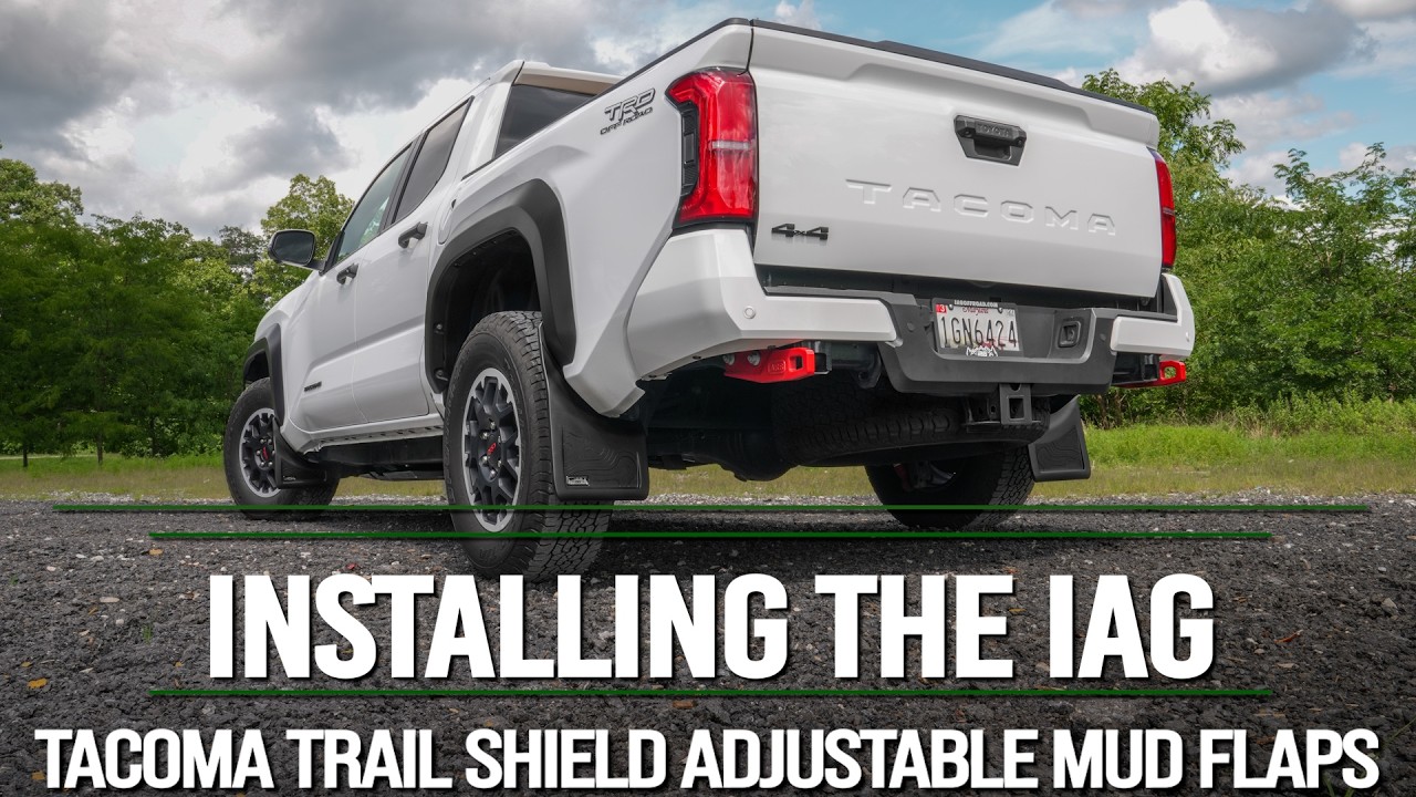 IAG Trail Shield® Adjustable Front & Rear Mud Flap Set Video Instructions for 2024+ Toyota Tacoma 