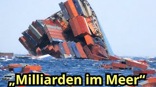 Über 1.800 Container verloren – Mega-Containerschiff-Unglück mit Schäden in Milliardenhöhe