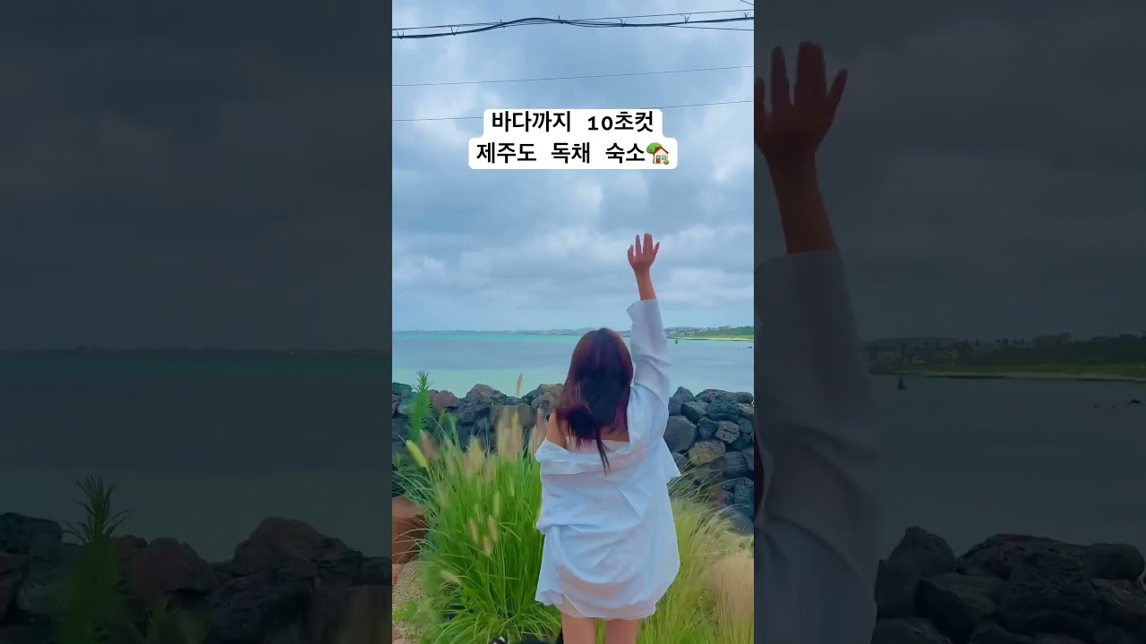 돌담 + 오션뷰 제주 감성숙소 #shorts