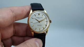 1955 Ulysse Nardin 14k gold chronometer men's vintage watch