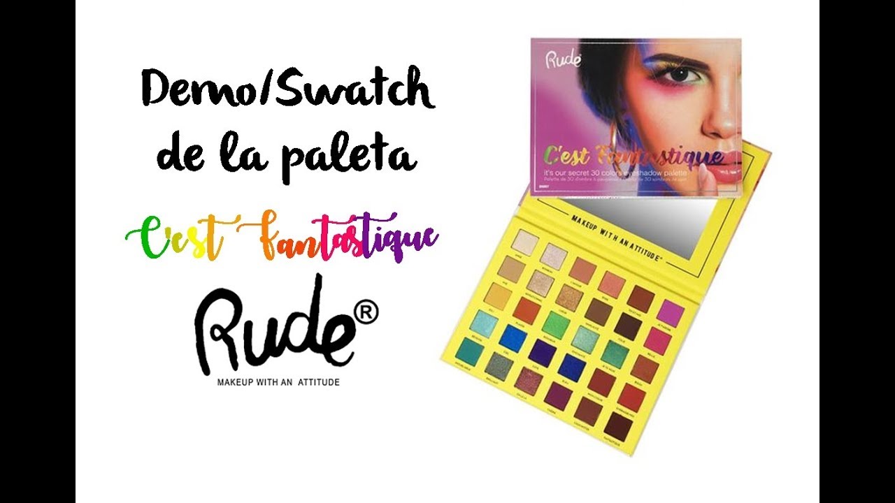 Paleta Cest Fantastique De Rude Cosmetics Primera Impresión Demoswatch Youtube